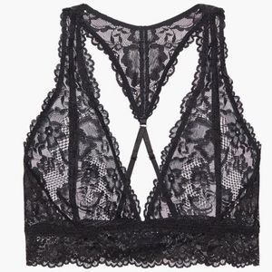 🆕SAVAGE X FENTY Black Lace Bralette - Size: M